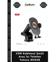 15W Kablosuz Şarjlı Araç İçi Telefon Tutucu WX038 Oto Aksesuar