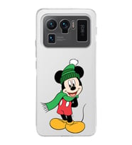 Xiaomi Mi 11 Ultra Uyumlu Kamera Korumalı Kapak Mickey Mouse Tasarımlı Şeffaf Silikon Kılıf