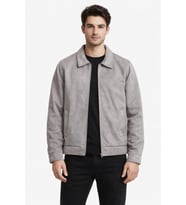 Erkek Siyah Regular Fit Mevsimlik Süet Spor Mont BGL-ST05013