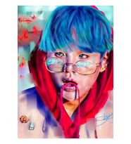 Suga Bts Tablo Ahşap Poster Dekoratif Kod5339