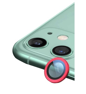Newface Apple iPhone 12 Mini Raze Metal Kamera Lens - Kırmızı