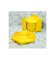 Alvera Super Fidget Coaster Seti – 3D Baskı Altıgen Desenli Bardak Altlığı ve Tutucu-Sarı