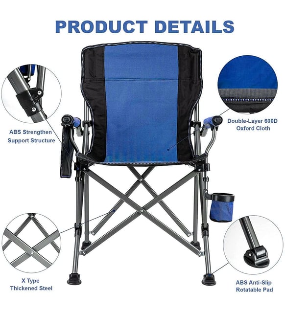 madfox roxy katlanır kamp sandalyesi lacivert renk