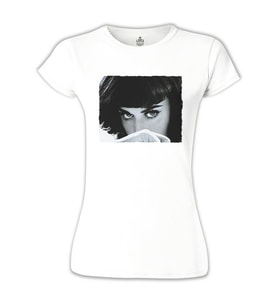 Katy Perry - It's Black Beyaz Bayan Tshirt
