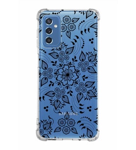 Samsung Galaxy M52  Köşe Korumalı Antişok Kapak Nostalji Desen Tasarımlı Şeffaf  Kılıf