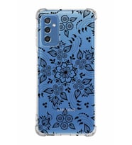Samsung Galaxy M52  Köşe Korumalı Antişok Kapak Nostalji Desen Tasarımlı Şeffaf  Kılıf