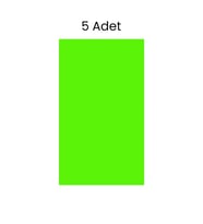 Fosforlu Fon Kartonu 5 Adet 50x70 Yeşil