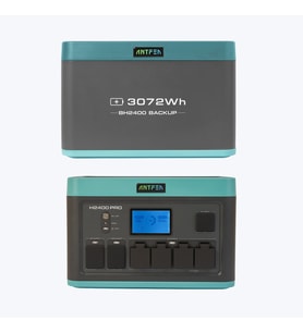 ANTFEA H2400 Pro Taşınabilir Güç Kaynağı + BH2400 Backup Yedek Batarya [ 2.4 kW / 4.9 kWh ]