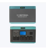 ANTFEA H2400 Pro Taşınabilir Güç Kaynağı + BH2400 Backup Yedek Batarya [ 2.4 kW / 4.9 kWh ]