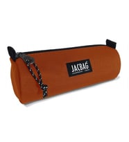 Jacbag Kiremit Turuncu Kız Çocuk Tek Gözlü Silindir Kalemlik - Kalem Kutusu (Çok Renkli)