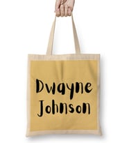 Dwayne Johnson Artwork Bez Çanta Uzun Saplı