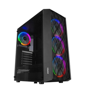 Everest Bumpy Psu Yok 4*12Cm Argb Fanlı Tempered Camlı Gamıng Kasa 
