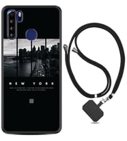 Reeder P13 Blue Max Kılıf Desenli İpli Askılı New York 1612