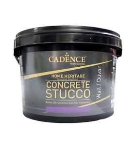 Cadence Concrete Stucco Beton Görünümlü Son Kat Kaplama 3 kg Gri / İnce 