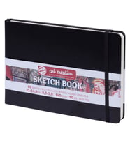 Talens Art Creation Sketchbook Sert Kapak Eskiz Defteri 140 gr 21x14,8 cm 80 yp SİYAH 