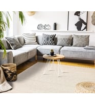 Makine Kaymaz Yıkanabilir Krem Düz Sisal Salon Halısı Mutfak Halısı Koridor Halısı Yolluk 160