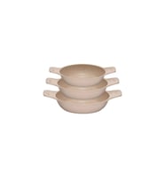 Thermoad 3'Lü 18-20-22 Cm Güveç Sahan Set Kapaksız -Vizon