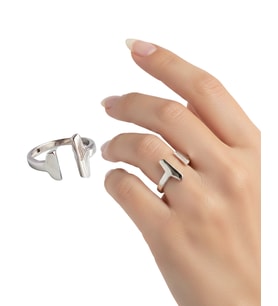 Gümüş Tifany Cuff Tasarım Kelepçe Kadın Yüzük Doğum Günü Hediye