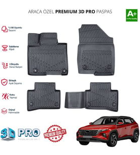 TUCSON ARACA ÖZEL 3D PASPAS 2021 2022 2023 2024