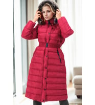 Dewberry Kadın %100 Polyester Kaban Bordo Z9779 Günlük Dış Giyim, Kazak ve Gömlek Kombini, Seyahat Gardırobu