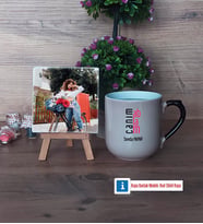 Ablaya Hediye Fotoğraflı Dekoratif Taş, Kupa Bardak Beyaz Hediye (Model 10)