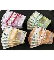 YENİ 20 DESTE KARIŞIK EURO 50-100 VE 200 EURO GEÇERSİZ PARA EĞLENCE OYUN ŞAKA  DÜĞÜN PARASI FİLM PARASI DİZİ ÇEKİMLERİ İÇİN PARALAR