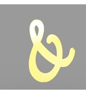 Pleksi Harf & Gold Yapışkanlı 5 Cm