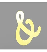 Pleksi Harf & Gold Yapışkanlı 5 Cm