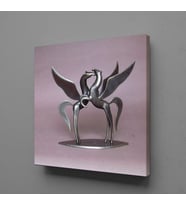 KANATLI ATLAR KANVAS TABLO 200x200cm