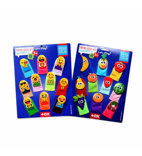 2 Set - 20 Parça Tox Emojiler ve Meyveler Parmak Kukla T106 T105