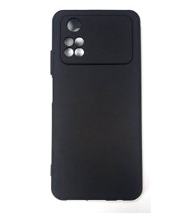 Poco M4 Pro Ruber Case Yumuşak Slikon Kılıf (Siyah)