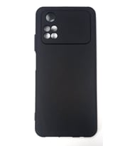 Poco M4 Pro Ruber Case Yumuşak Slikon Kılıf (Siyah)