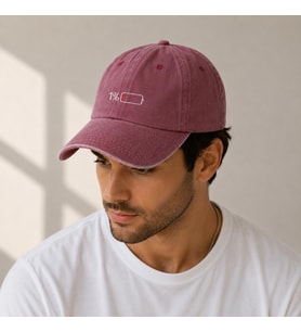 Valkyrie Low Battery Bordo Şapka Unisex Vintage Pamuk Ayarlanabilir Baseball Cap Tasarım Şapka