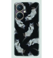 Vivo Y27 Kılıf Silikon Desen Özel Seri Sevimli Kedicikler 1785