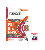 Günay Yayınları 2025-2026 8. Sınıf LGS Bumerang Türkçe Konu Anlatımlı Etkinlikli Güncel Müfredat Video Çözümlü (Çok Renkli)