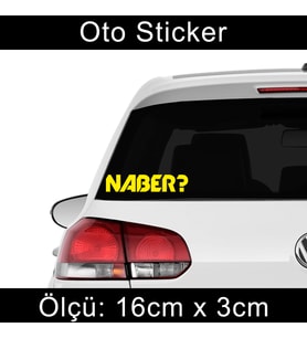 naber? etiket sticker - 2 adet çıkartma araba motosiklet kask atv tablet pc buzdolabı otomobil bilgisayar uyumlu