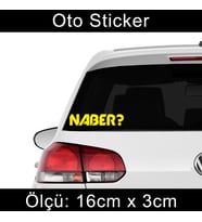 naber? etiket sticker - 2 adet çıkartma araba motosiklet kask atv tablet pc buzdolabı otomobil bilgisayar uyumlu