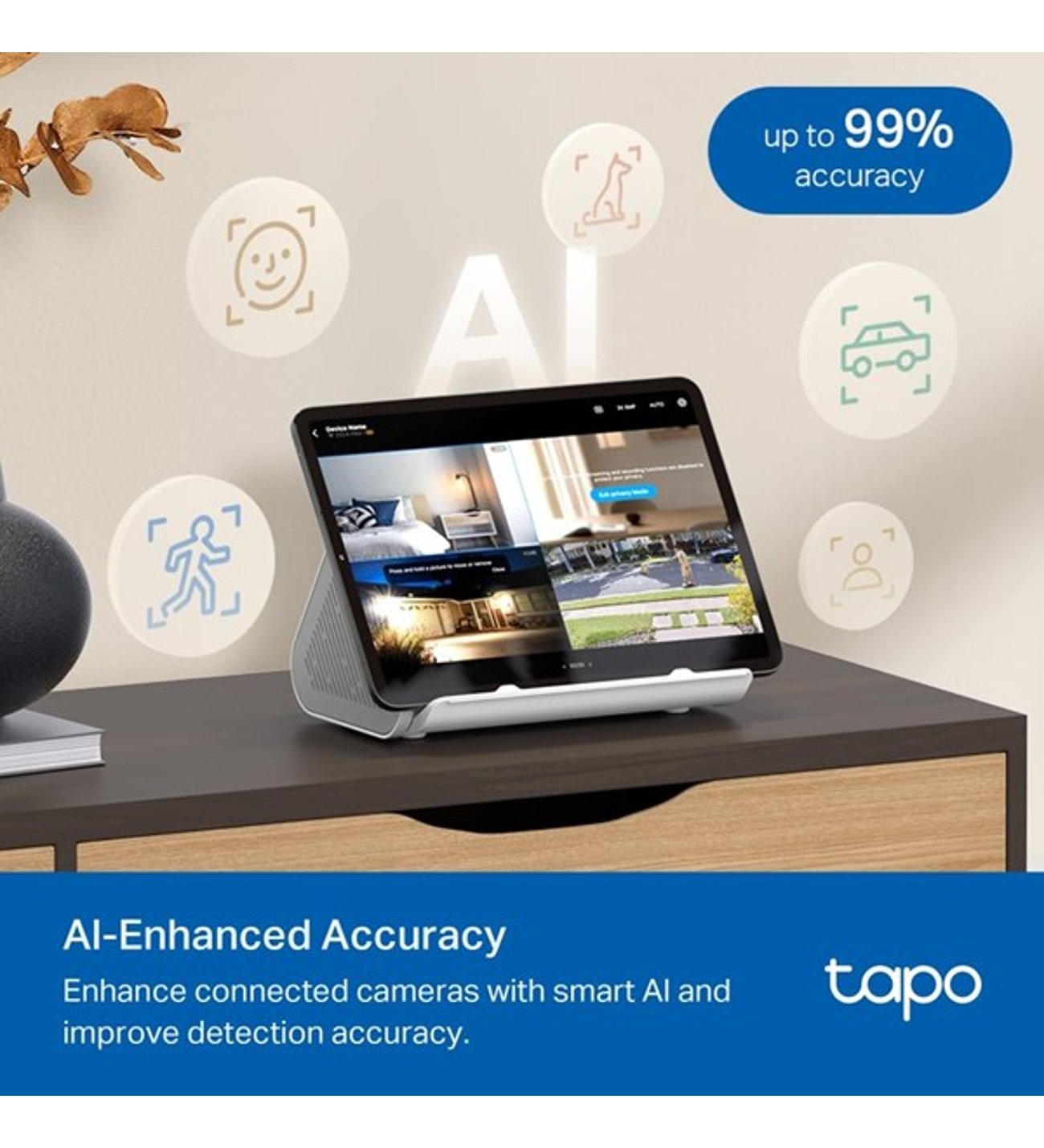 TP-LINK 16kanal TAPO H500 YAPAY ZEKA HOME BASE KABLOSUZ IP KAYIT