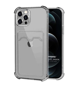 Microsonic Apple iPhone 12 Pro Max Card Slot Shock Kılıf Siyah