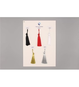 Polyester Püskül - 7 cm Beyaz