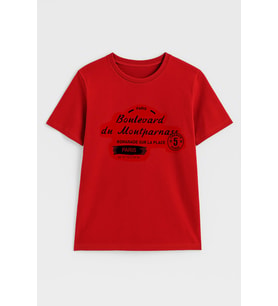 Erkek Bisiklet Yaka Baskılı Siyah T-shirt (NAR)