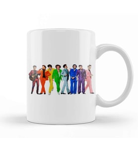 Harry Styles Rainbow Kupa Bardak Porselen