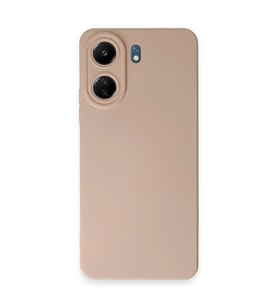 Xiaomi Redmi 13c Kılıf Nano İçi Kadife Silikon - Pudra