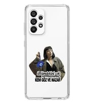Samsung Galaxy A23 Uyumlu Kem Göz ve Nazar Tasarımlı Şeffaf Telefon Kılıfı