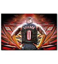 Cakatablo Damian Lillard Portland Düşünürken MDF Tablo