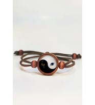 Yin Yang Kedi Ahşap Bileklik