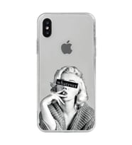 Iphone X / Xs Uyumlu Marilyn Monroe Desenli Şeffaf Telefon Kılıfı