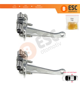 Peugeot 306 1993-2002 9181.72 İçin 2 Adet Arka Sağ ve Sol Kapı Gergi Yayı