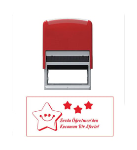Kişiye Özel Isimli Kırmızı Öğretmen Kaşesi - 1