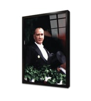 Atatürk Çerçeveli Cam Tablo